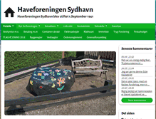 Tablet Screenshot of haveforeningensydhavn.dk